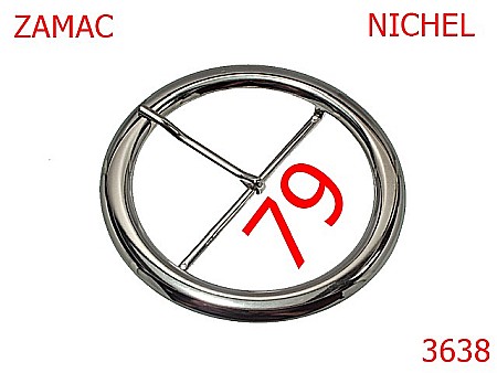 Catarame - 3638/CATARAMA POSETA -79-mm---nichel--6G8-7L7/7K7--