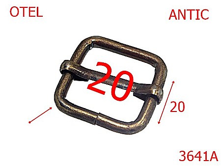 Catarame cu reglaj - 3641A/CATARAMA REGLAJ-20-mm-3.5-antic--4i7-1D6-1D5-1C5-7G7-6A1/7A8--