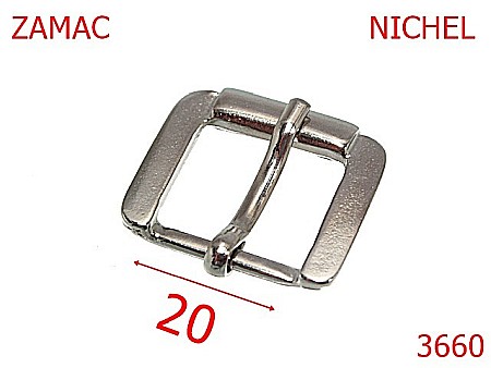 Catarame - 3660/CATARAMA 2 CM D.P.-20-mm---nichel-6F4-6F7-6G3 DP-6F3DP----