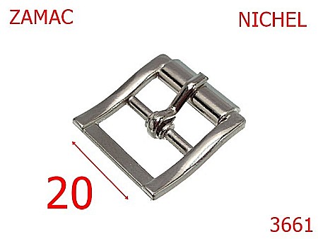 Catarame - 3661/CATARAMA2CM CU PUNTE D.P.-20-mm---nichel-7C2-6F1-7F3---