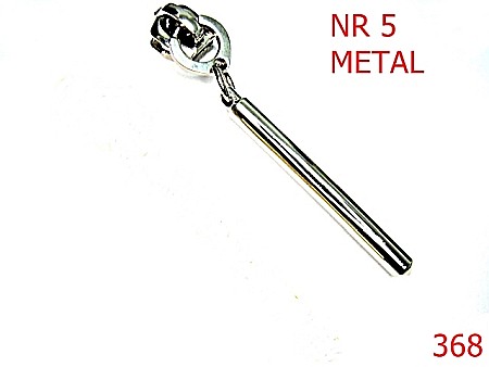Cursori fermoar - 368/CURSOR PT METAL-Nr 5-mm---nichel---2E4--V4