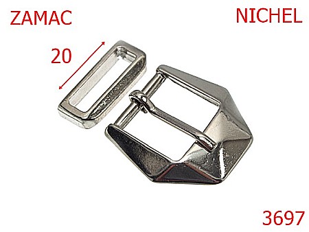 Catarame - 3697/CATARAMA CU PAFTA-20-mm---nichel-6G6-6K7-7G6--