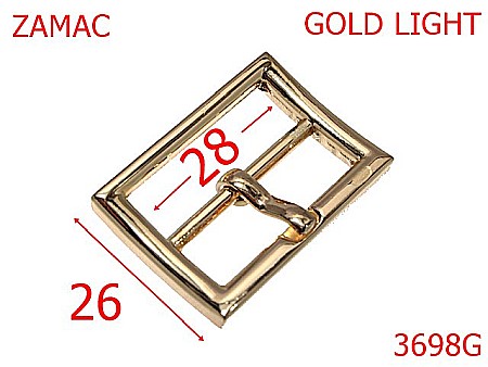 Catarame - 3698G/CATARAMA CU PUNTE-28-mm---gold light---13D17--