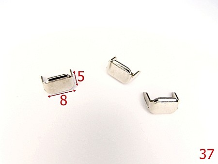 Accesorii metalice pentru marochinarie - 37/AGRAFA GAICA CUREA-8-mm---nichel-15A3--15A3--J16