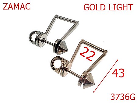 Sustinatori poseta - 3736G/SUSTINATOR-23-mm---gold light---14B15/13F13--