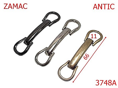 Accesorii metalice pentru marochinarie - 3748A/ORNAMENT INCALTAMINTE-66-mm---antic-21 D 4----