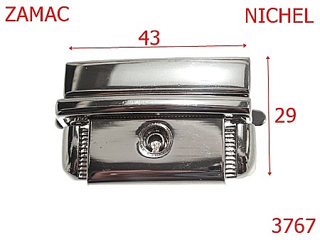 Inchizatori servieta - 3767/INCHIZATOARE SERVIETA-43-mm---nichel---13A15--