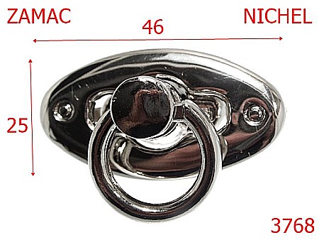 Inchizatori - 3768/INCHIZATOARE POSETA-46-mm---nichel---14G15/14I17--
