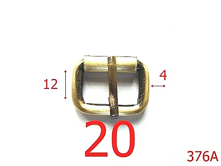 Catarame rola si 1 cui - 376A/CATARAMA CU ROLA  20MM* 4 MM/ANTIK-20-mm-4-antic---6K4--G3