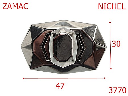 Inchizatori - 3770/INCHIZATOARE POSETA-47-mm---nichel---14G14--
