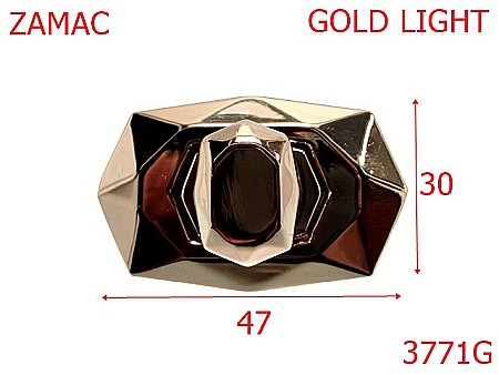 Inchizatori - 3771G/INCHIZATOARE POSETA-47-mm---gold light---14L16--