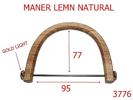 Manere - 3776/MANER POSETA-95-mm---NATUR+ GOLD LIGHT---13A16/14J16--
