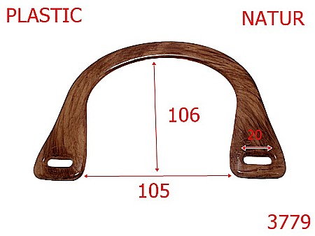 Plastice - 3779/MANER POSETA-106-mm---NATUR---7K1--