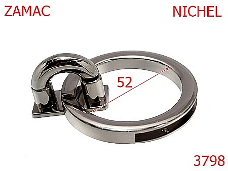 Inchizatori poseta - 3798/INCHIZATOARE POSETA-52-mm---nichel---14J18--
