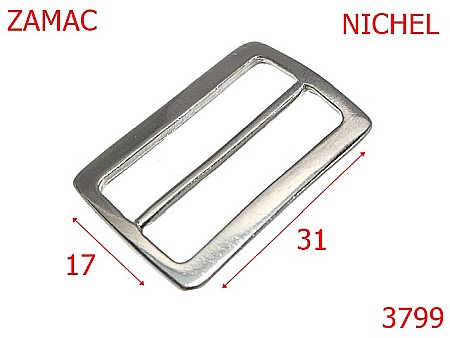 Catarame cu reglaj - 3799/CATARAMA CU REGLAJ-31-mm---nichel-1B7----