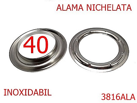 Ocheti metalici draperie si prelate - 3816ALA/OCHET DRAPERIE ALAMA-40-mm---nichel-----