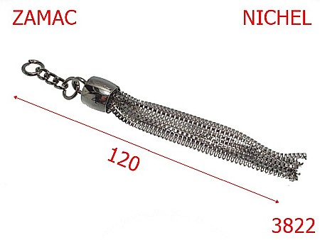 Clopotei ornamentali - 3822/CIUCURE ORNAMENTAL -120-mm---nichel-15B3--1A8/7G7/1A7--