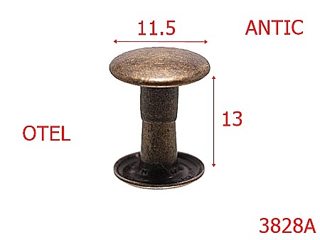 Capse rapide - 3828A/CAPSA RAPIDA SIMPLA-11.5-mm---antic-16C6----