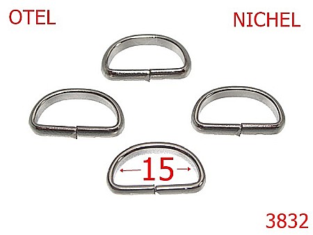 Pasant pafta - 3832/PASANT PAFTA-15-mm---nichel-----