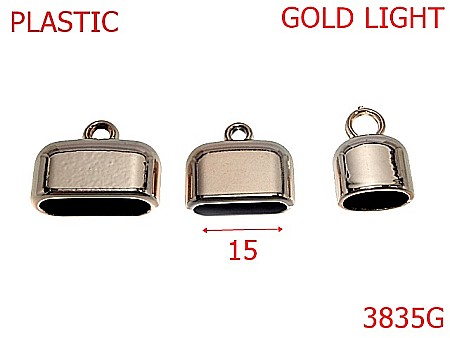 Clopotei ornamentali - 3835G/CLOPOTEI POSETA-15-mm---gold light-15B4--1C7--