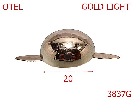 Picioruse fund - 3837G/PICIORUS FUND-20-mm---gold light---14C13--