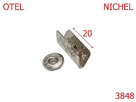 Butoni de manusa - 3848/BUTON MARGINE -20-mm---nichel---1B6--
