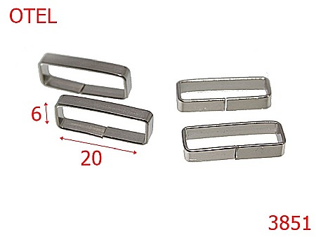 Pasant pafta - 3851/PASANT PAFTA-20-mm---nichel---6F4/7J8 --