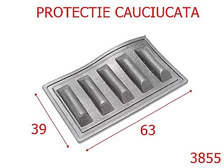 Plastice - 3855/PROTECTIE CAUCIUCATA-63X39-mm---negru-----