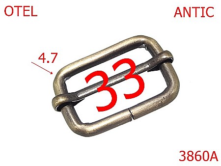 Catarame cu reglaj - 3860A/CATARMA CU REGLAJ 33 MM-33-mm---antic--4L7-1C7---