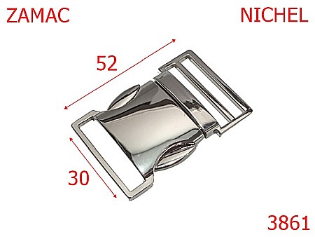 Tridenti - 3861/TRIDENT METALIC 3 CM-30-mm---nichel---13D18--
