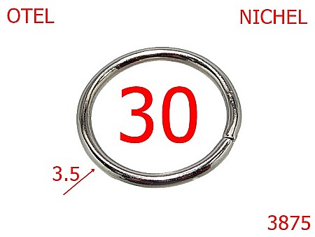 Inele rotunde - 3875/INEL ROTUND 3 CM-30-mm-3.5-nichel---4H6-4i6-4F7-7G6-1C2--