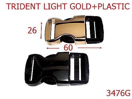 Tridenti - 3877G/TRIDENT 2.6 CM-26-mm---gold light---5i1--