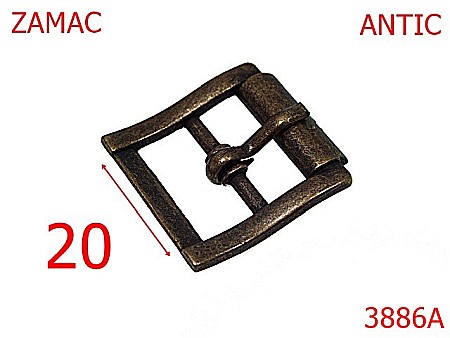 Catarame - 3886A/CATARAMA 20 mm-20-mm---antic-7A4-6K5----