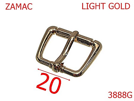 Catarame - 3888G/CATARAMA 20 mm-20-mm---gold light--7L7-7J7--