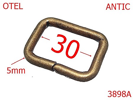 Inele dreptunghiulare - 3898A/INEL DREPTUNGHIULAR 3 CM-30-mm-5-antic---3G8-1C4--