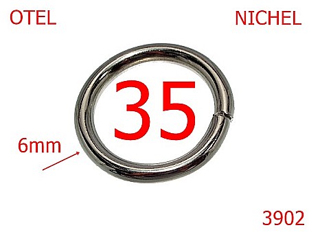 Inele rotunde - 3902/INEL ROTUND-35-mm-6-nichel-4L4-4K5-4A8-1C2--