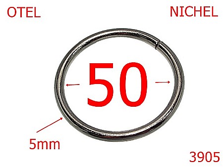 Inele rotunde - 3905/INEL ROTUND-50-mm-5-nichel--4K5-4K4---