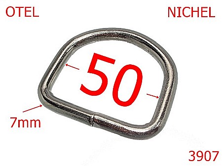 Inele D - 3907/INEL D 5 cm-SUDAT-50-mm-7-nichel-2A1-2E.8+2D8----