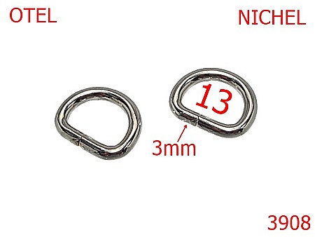 Inele D - 3908/INEL D 1.3 cm-13-mm-3-nichel-2G1--2G4--