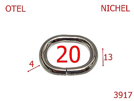 Inele ovale - 3917/INEL OVAL-20-mm-4-nichel---2E5--