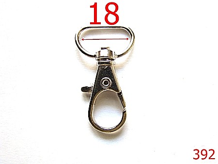 Carabine poseta - 392/CARABINE-18-mm---nichel-----
