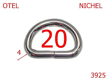 Inele D - 3925/INEL D-20-mm-4-nichel-3C6-3D6---