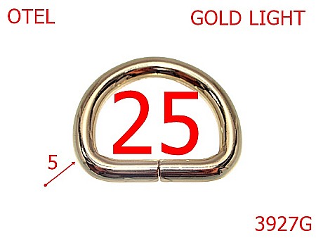 Inele D - 3927G/INEL D-25-mm-5-gold light--3D6-12F18--
