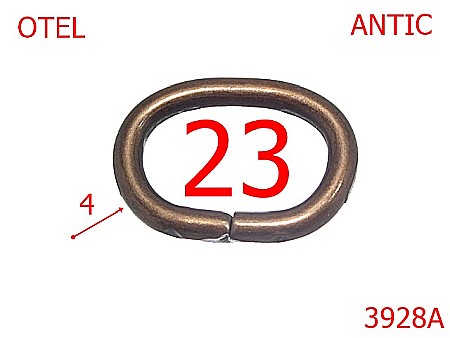 Inele ovale - 3928A/INEL OVAL-23-mm-4-antic---3G6--