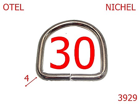 Inele D - 3929/INEL D-30-mm-4-nichel---3C1--