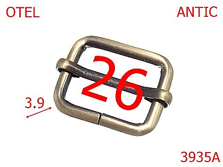 Catarame cu reglaj - 3935A/CATARAMA REGLAJ-26-mm-3.9-antic--4J7-4G7-4J8-4i8---