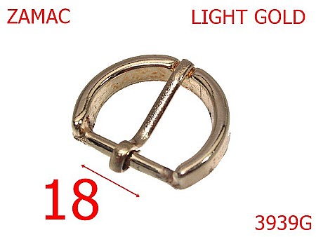 Catarame - 3939G/CATARAMA -18-mm---gold light---9A25--