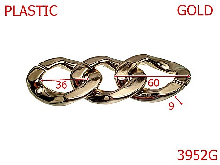 Plastice - 3952G/ZA LANT PLASTIC-60-mm-9-gold-----
