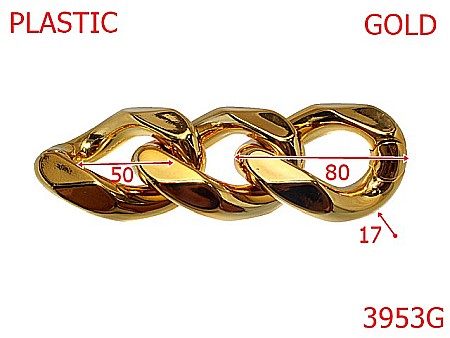 Plastice - 3953G/ZA LANT PLASTIC-80-mm-17-gold-----