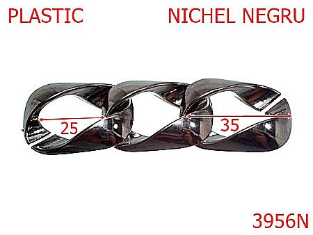 Plastice - 3956N/ZA LANT PLASTIC-35-mm---nichel negru-----